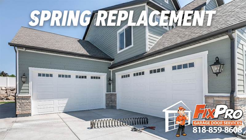 Garage door spring replacement